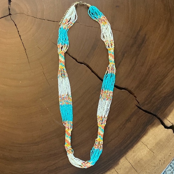 Multicolor Beaded Necklace/ 16”-18” - Picture 6 of 10